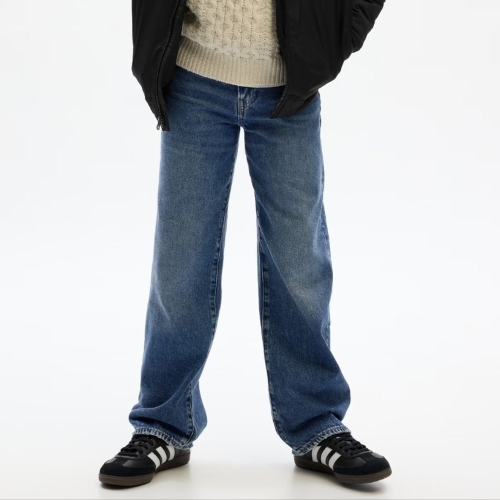 Gap Super Loose Dark Wash Straight Cut Jeans Size Boy's 7 NEW